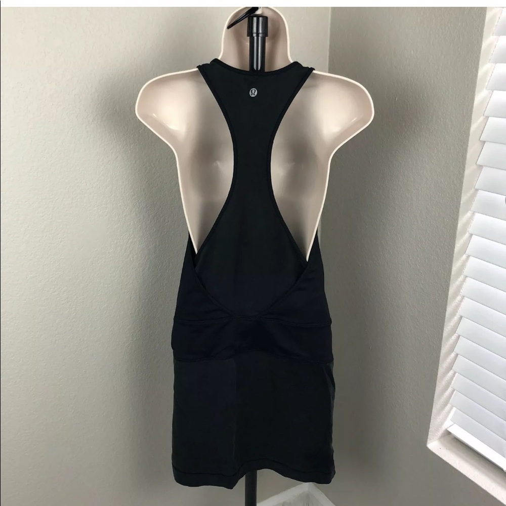 Lululemon size 2 blissed out black tank dress